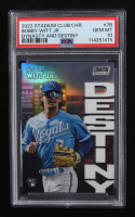 Bobby Witt Jr. 2022 Stadium Club Chrome Dynasty and Destiny #7B RC (PSA 10) at PristineAuction.com