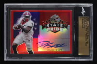 D'Andre Swift 2020 Leaf Metal Draft State Pride Prismatic Red Autographed Pre-Production Proof #1/1 at PristineAuction.com