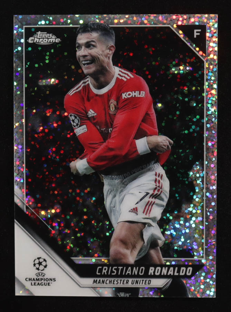 Cristiano Ronaldo 2021-22 Topps Chrome UEFA Champions League Speckle Refractors #10