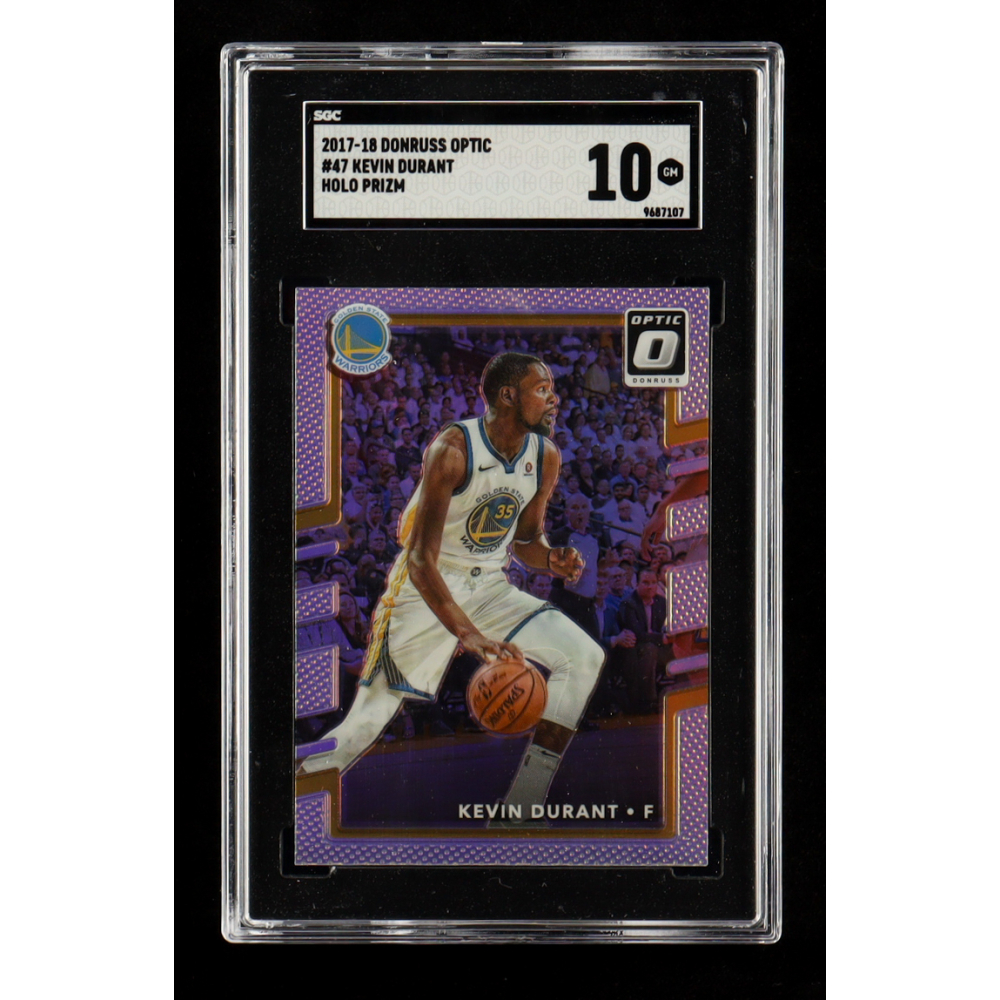 Kevin Durant 2017-18 Donruss Optic Holo #47 (SGC 10) at PristineAuction.com