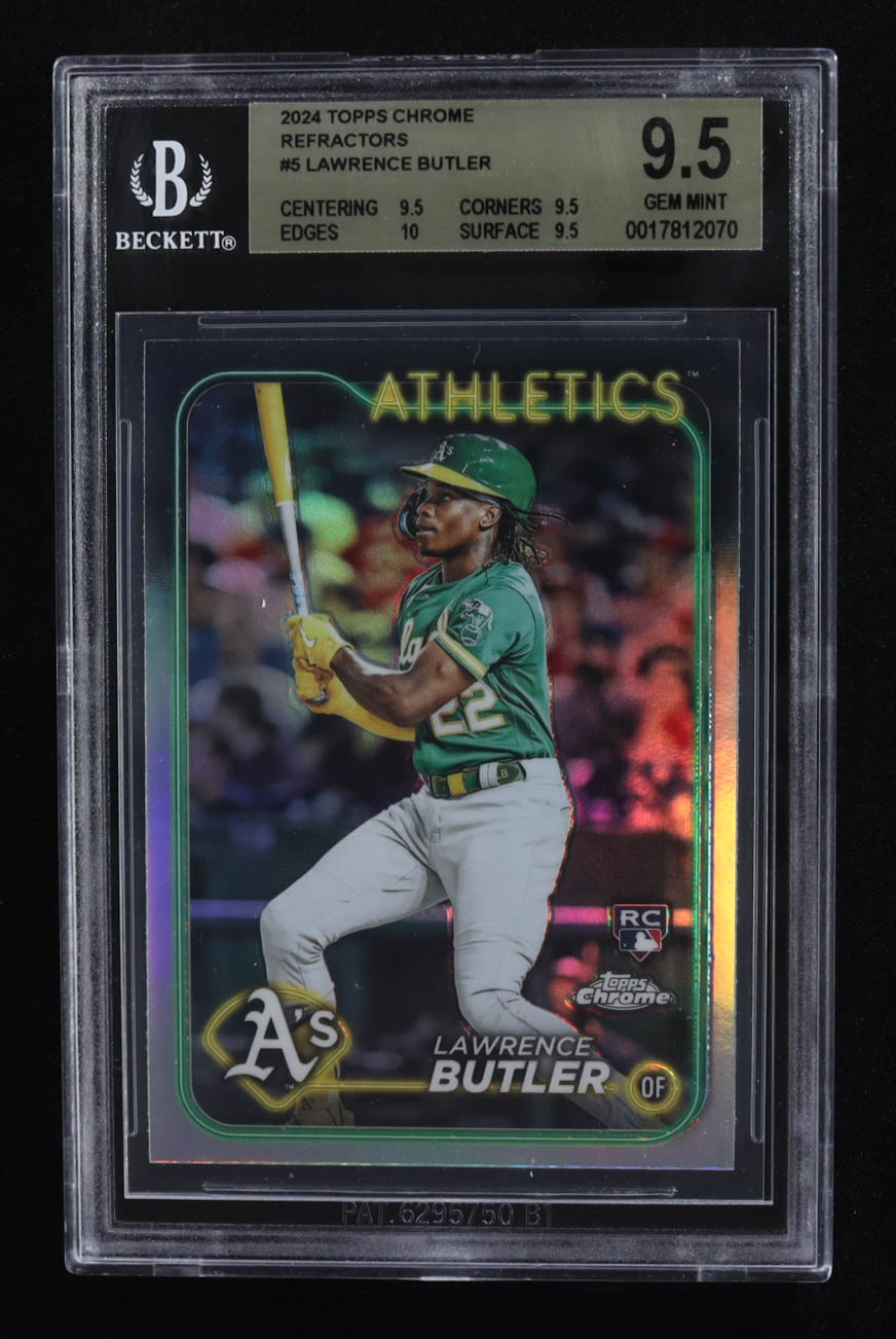 Lawrence Butler 2024 Topps Chrome Prism Refractors #5 RC (BGS 9.5) at PristineAuction.com Lawrence Butler 2024 Topps Chrome Prism Refractors #5 RC (BGS 9.5) at PristineAuction.com