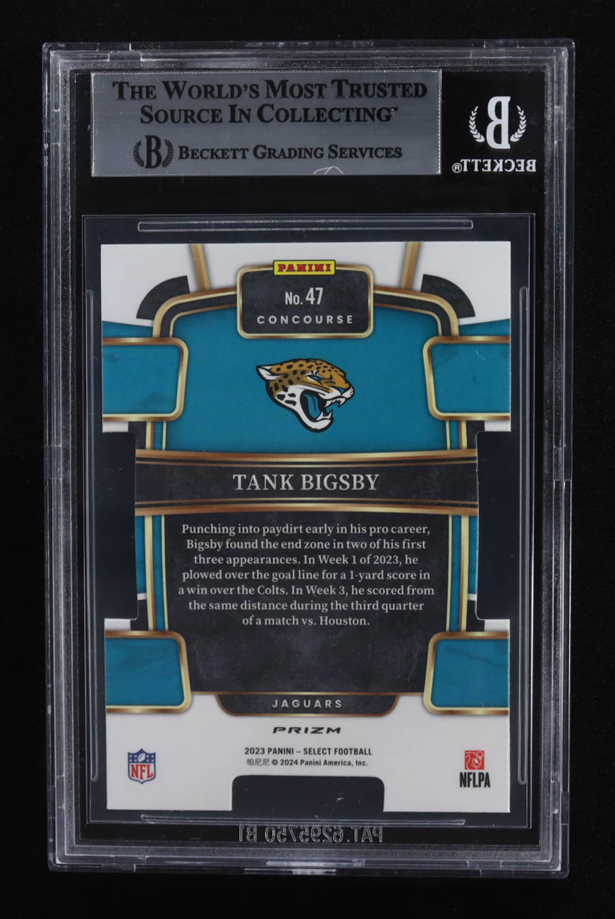 Tank Bigsby 2023 Select Prizm Red and Blue Die Cut #47 RC (BGS 9) at PristineAuction.com Tank Bigsby 2023 Select Prizm Red and Blue Die Cut #47 RC (BGS 9) at PristineAuction.com
