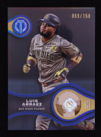 Luis Arraez 2025 Topps Tribute Stamp of Approval Relics Blue #SOALA #069/150 at PristineAuction.com