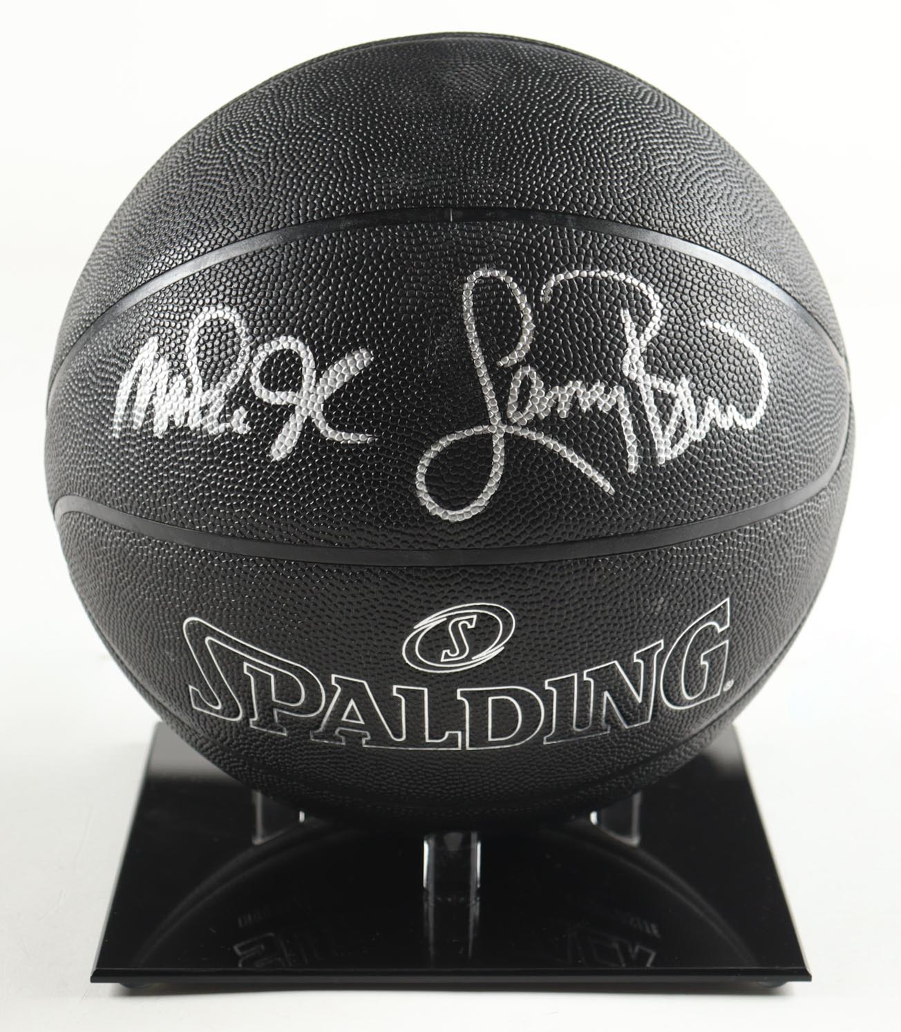 Magic Johnson & Larry Bird Signed NBA Black Edition Basketball (PSA & Beckett) at PristineAuction.com Magic Johnson & Larry Bird Signed NBA Black Edition Basketball (PSA & Beckett) at PristineAuction.com