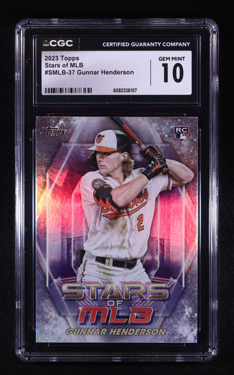 Gunnar Henderson 2023 Topps Stars of MLB #SMLB-37 RC (CGC 10) at PristineAuction.com Gunnar Henderson 2023 Topps Stars of MLB #SMLB-37 RC (CGC 10) at PristineAuction.com