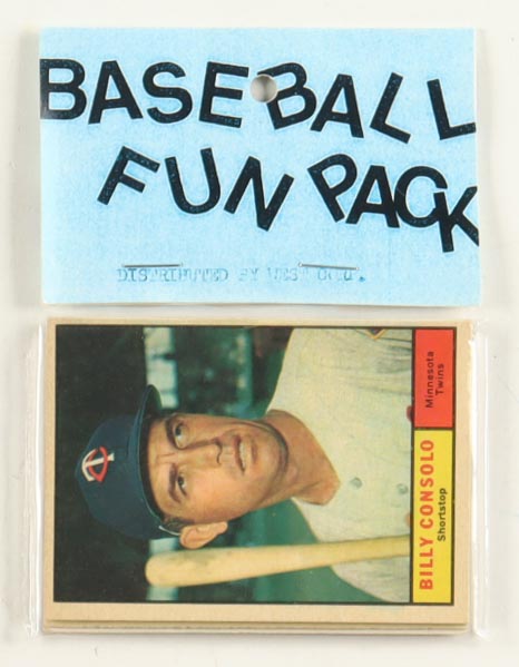 1961 Topps Baseball Card Fun Pack with (10) Cards at PristineAuction.com 1961 Topps Baseball Card Fun Pack with (10) Cards at PristineAuction.com
