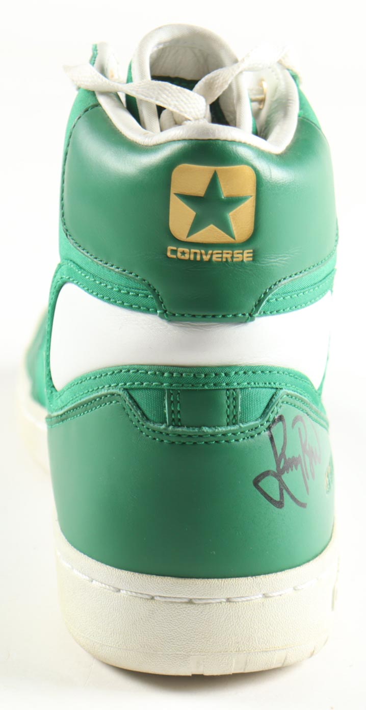 Larry Bird Signed Converse Retired Special Edition 1984 Celtics Championship Basketball Shoe in Wood & Glass Display Case (PSA) at PristineAuction.com Larry Bird Signed Converse Retired Special Edition 1984 Celtics Championship Basketball Shoe in Wood & Glass Display Case (PSA) at PristineAuction.com