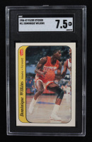 Dominique Wilkins 1986-87 Fleer Stickers #11 RC (SGC 7.5) at PristineAuction.com