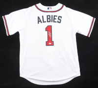 Ozzie Albies Signed Braves Majestic Authentic Jersey (Beckett) at PristineAuction.com