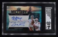 Steve Young / Brock Purdy 2024 Leaf Exotic Military Dual Autographs Navy Wave #MDA28 #2/4 (SGC 9 | Auto Grade 10) at PristineAuction.com