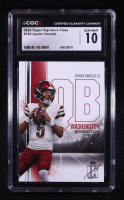 Jayden Daniels 2024 Topps Signature Class #194 RC (CGC 10) at PristineAuction.com