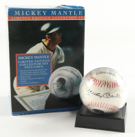 LE Mickey Mantle Yankees Photograph Baseball with Original Packaging at PristineAuction.com