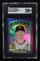 Jake Cronenworth 2021 Topps Heritage Chrome Purple Refractors #641 RC (SGC 10) at PristineAuction.com