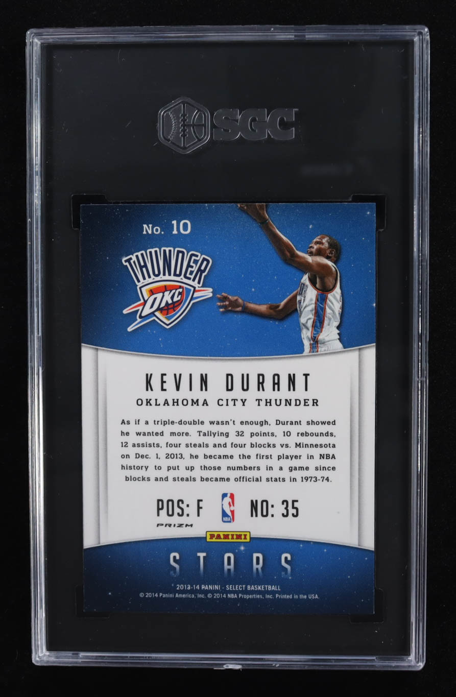 Kevin Durant 2013-14 Select Stars Prizms #10 (SGC 10) at PristineAuction.com Kevin Durant 2013-14 Select Stars Prizms #10 (SGC 10) at PristineAuction.com
