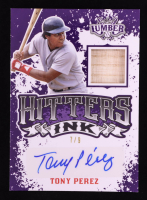 Tony Perez 2024 Leaf Lumber Hitters Ink Purple Bat Autograph #HITP1 #7/9 at PristineAuction.com