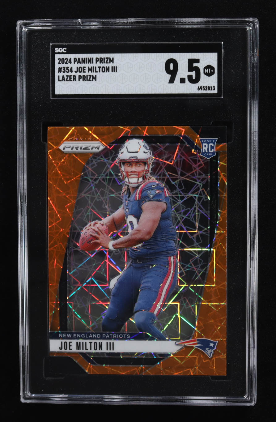 Joe Milton III 2024 Panini Prizm Prizms Lazer #354 RC (SGC 9.5) at PristineAuction.com Joe Milton III 2024 Panini Prizm Prizms Lazer #354 RC (SGC 9.5) at PristineAuction.com