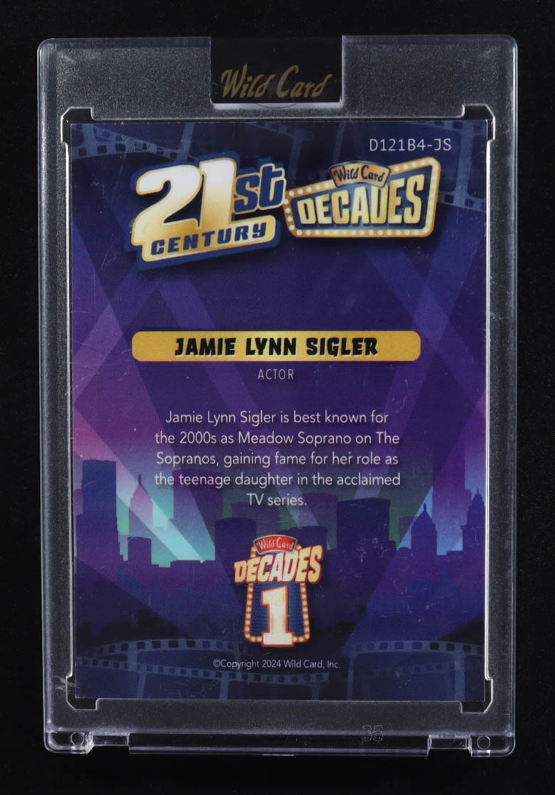 Jamie Lynn Sigler 2024 Wild Card Decades 21st Century Blue Donut Circles #D121B4-JS #1/1 at PristineAuction.com Jamie Lynn Sigler 2024 Wild Card Decades 21st Century Blue Donut Circles #D121B4-JS #1/1 at PristineAuction.com