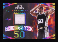 David Robinson 2024 Leaf ITG Used-Sports A Numbers Game Memorabilia Rainbow Crystal #ANG08 #1/45 at PristineAuction.com