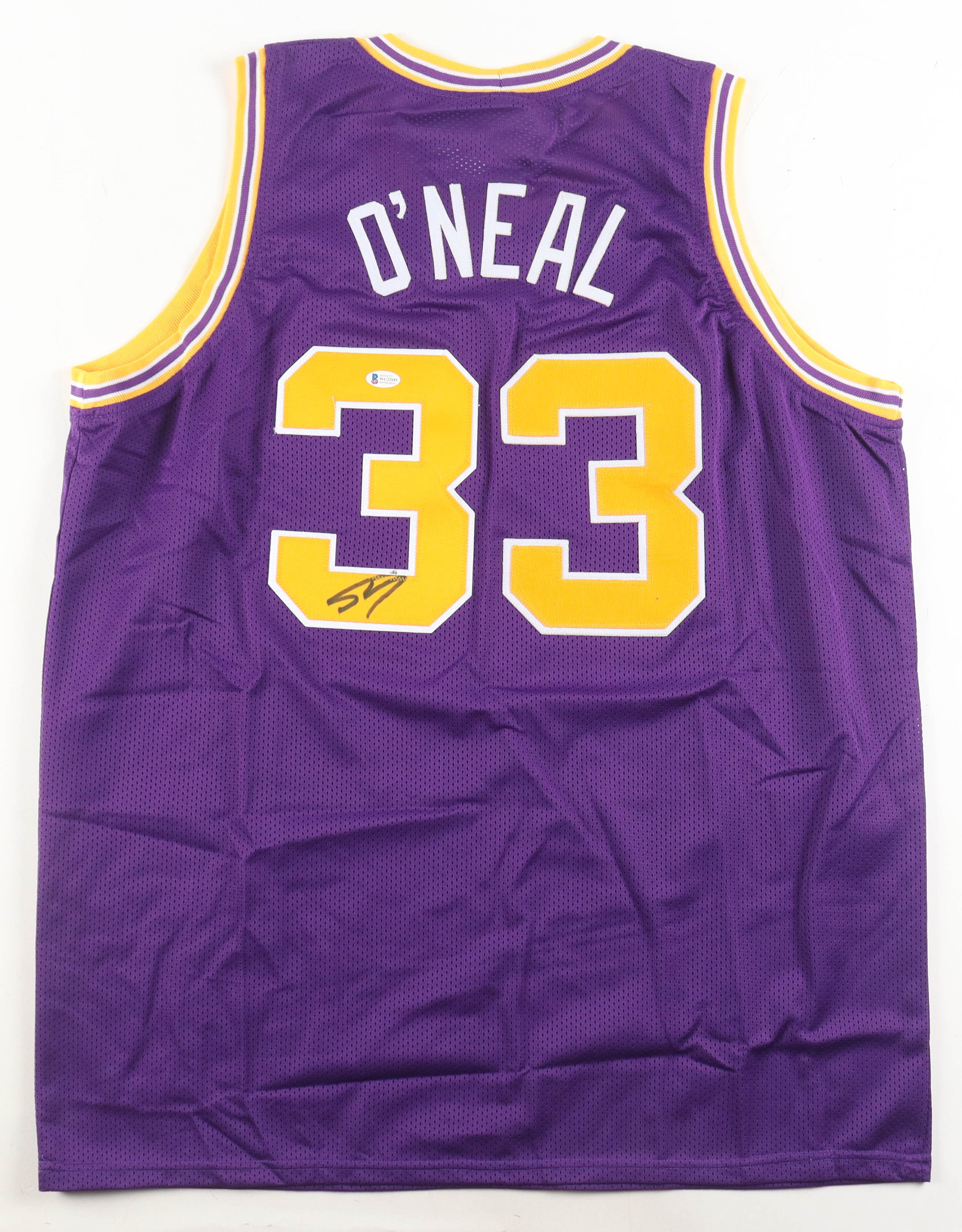 Shaquille O'Neal Signed Jersey (Beckett) at PristineAuction.com Shaquille O'Neal Signed Jersey (Beckett) at PristineAuction.com