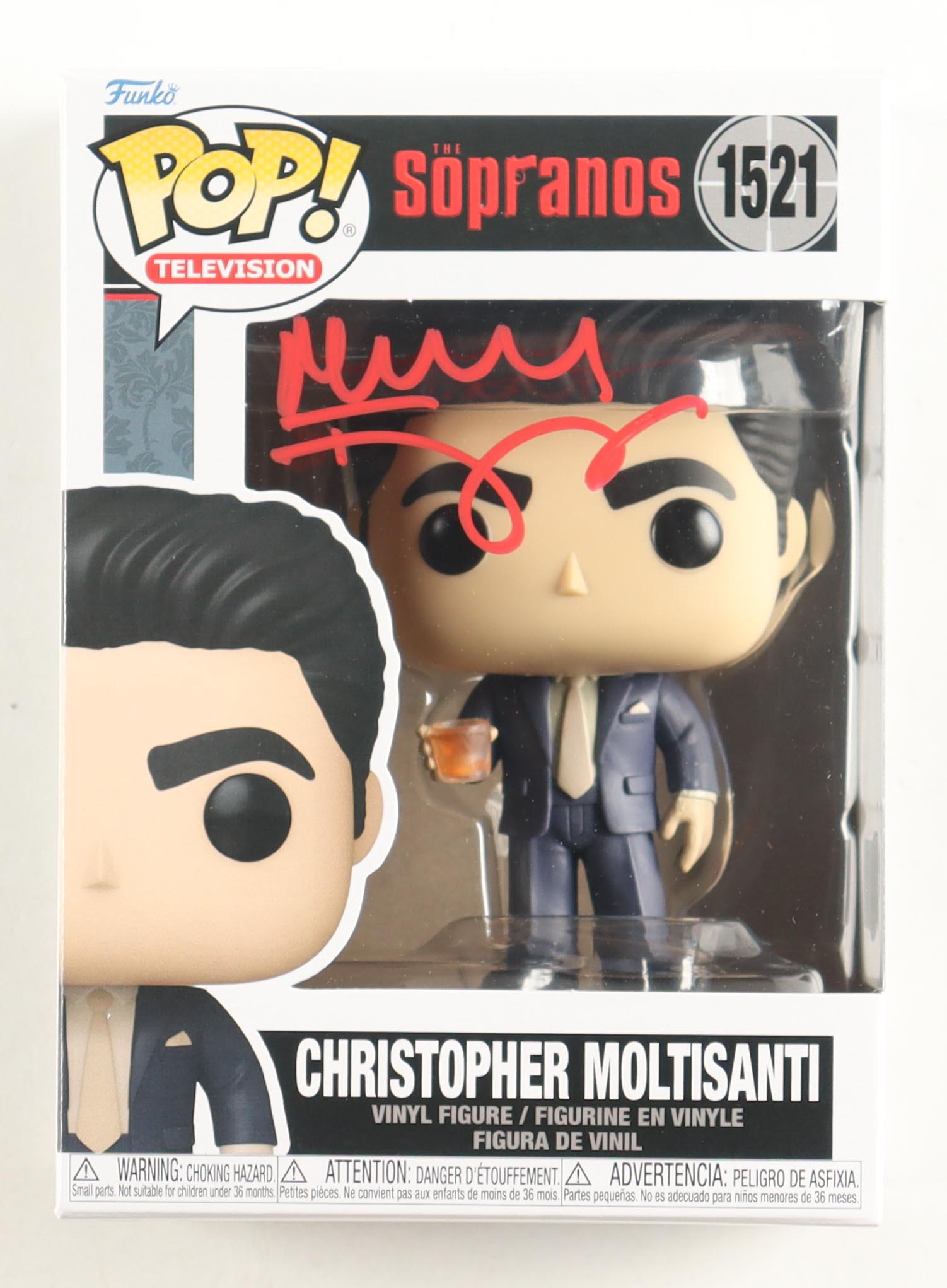 Michael Imperioli Signed "The Sopranos" #1521 Christopher Moltisanti Funko Pop! Vinyl Figure (Beckett) at PristineAuction.com Michael Imperioli Signed "The Sopranos" #1521 Christopher Moltisanti Funko Pop! Vinyl Figure (Beckett) at PristineAuction.com