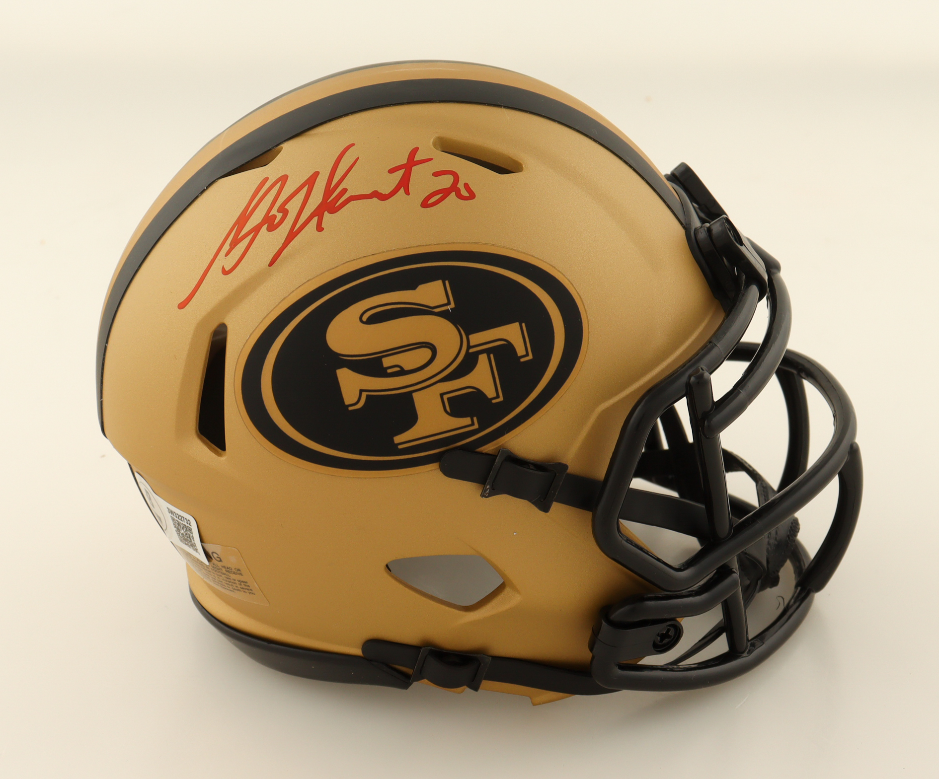 Garrison Hearst Signed 49ers Rave Alternate Speed Mini Helmet (Beckett) at PristineAuction.com Garrison Hearst Signed 49ers Rave Alternate Speed Mini Helmet (Beckett) at PristineAuction.com