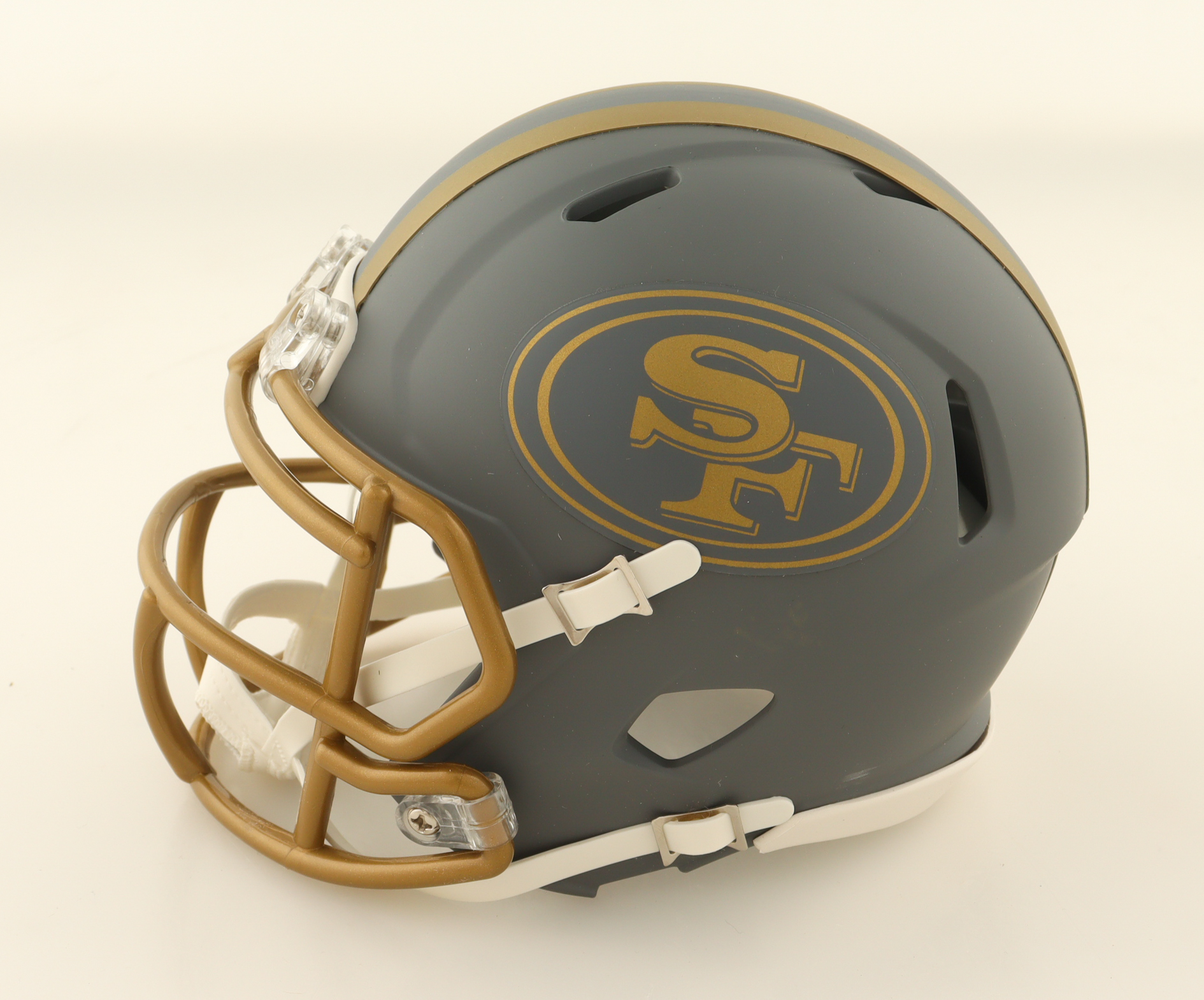 Garrison Hearst Signed 49ers Slate Alternate Speed Mini Helmet (Beckett) at PristineAuction.com Garrison Hearst Signed 49ers Slate Alternate Speed Mini Helmet (Beckett) at PristineAuction.com