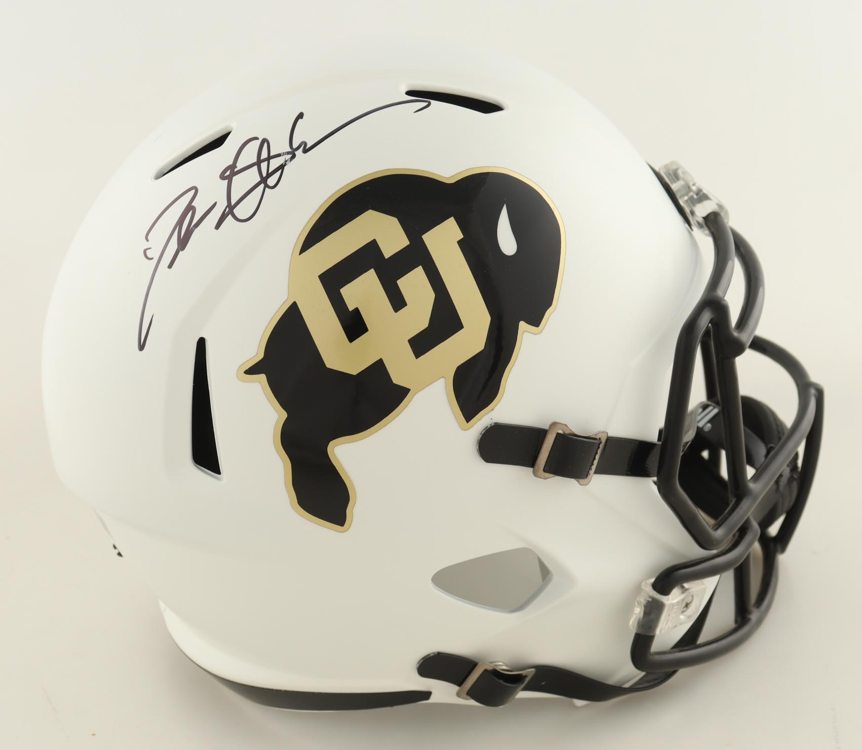 Deion Sanders Signed Colorado Buffaloes Full-Size Speed Helmet (Beckett) at PristineAuction.com Deion Sanders Signed Colorado Buffaloes Full-Size Speed Helmet (Beckett) at PristineAuction.com