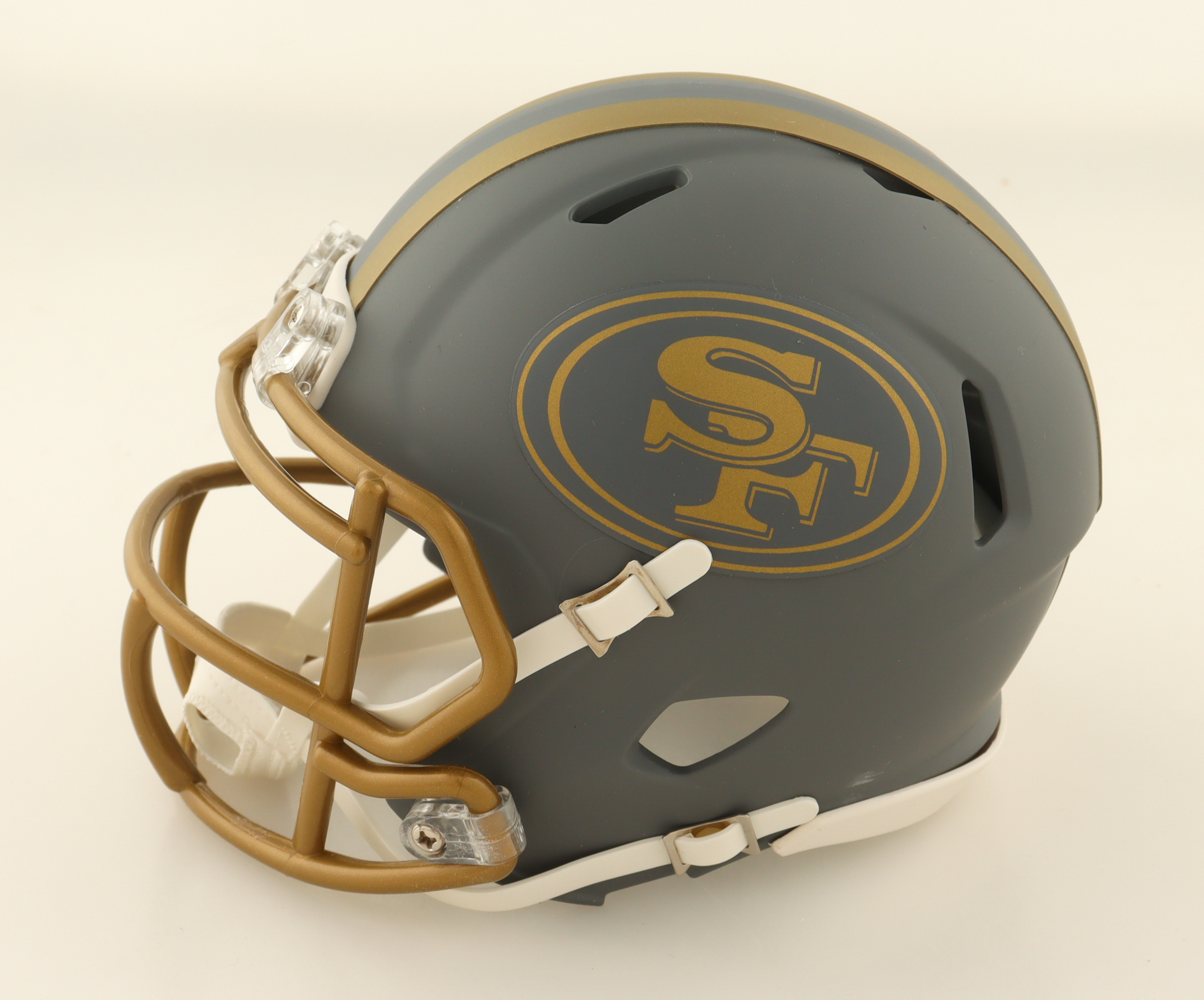 Garrison Hearst Signed 49ers Slate Alternate Speed Mini Helmet (Beckett) at PristineAuction.com Garrison Hearst Signed 49ers Slate Alternate Speed Mini Helmet (Beckett) at PristineAuction.com