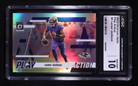 Lamar Jackson 2023 Donruss Optic Play Action #5 (CGC 10) at PristineAuction.com
