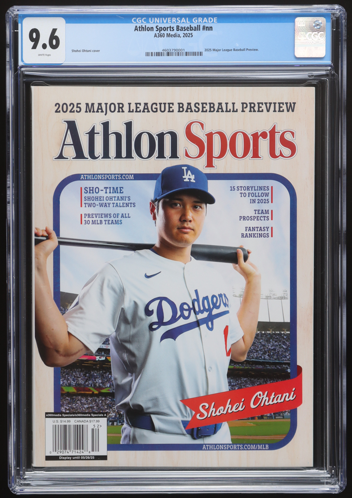 2025 Athlon Sports Baseball A360 Media Magazine (CGC 9.6) at PristineAuction.com 2025 Athlon Sports Baseball A360 Media Magazine (CGC 9.6) at PristineAuction.com