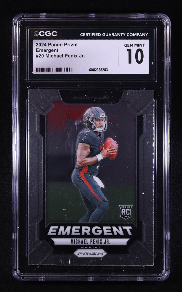 Michael Penix Jr. 2024 Panini Prizm Emergent #20 RC (CGC 10) at PristineAuction.com Michael Penix Jr. 2024 Panini Prizm Emergent #20 RC (CGC 10) at PristineAuction.com