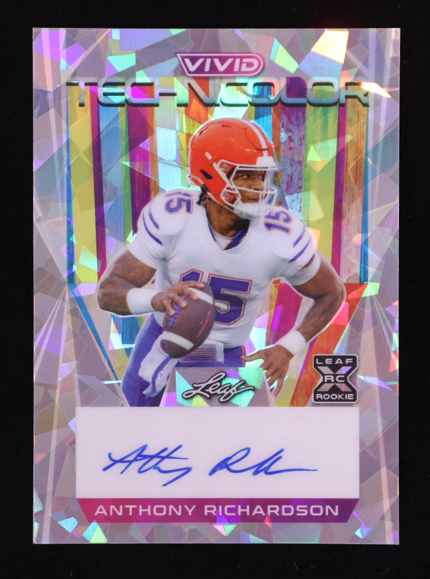 Anthony Richardson 2024 Leaf Vivid Crystal Gray #6 #3/9 RC at PristineAuction.com Anthony Richardson 2024 Leaf Vivid Crystal Gray #6 #3/9 RC at PristineAuction.com