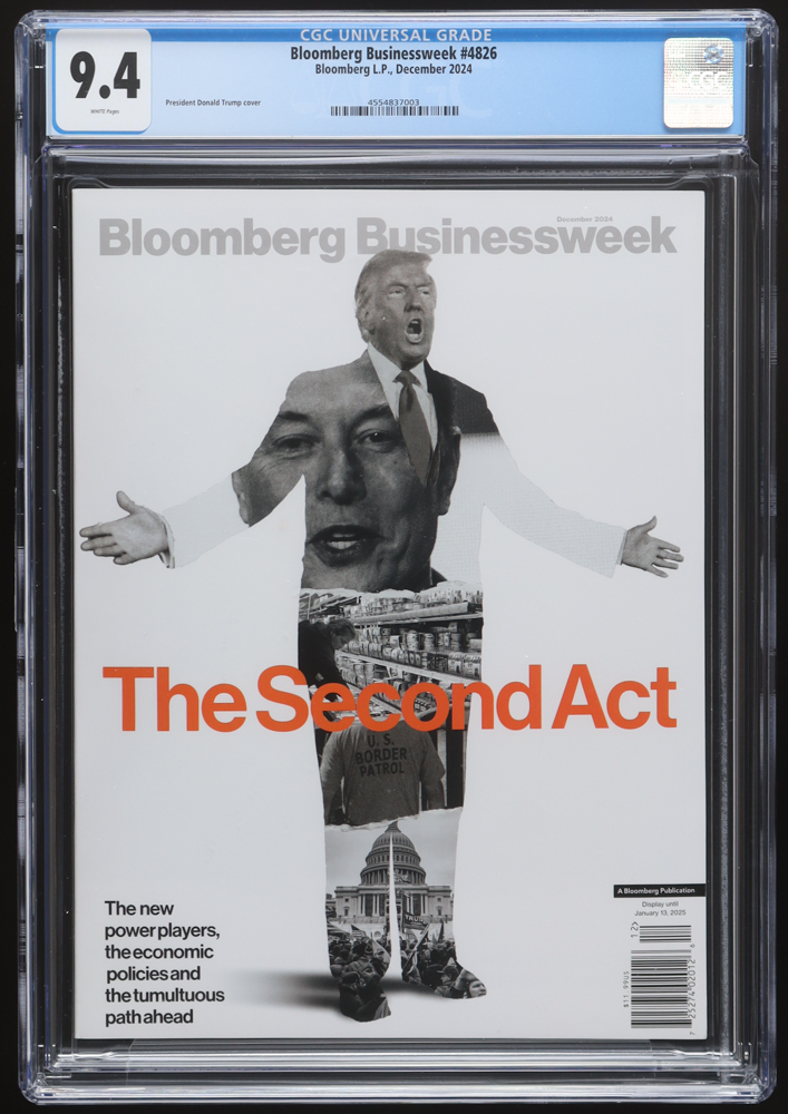 December 2024 Bloomberg Business Week Magazine with With Donald Trump & Elon Musk Cover (CGC 9.4) at PristineAuction.com December 2024 Bloomberg Business Week Magazine with With Donald Trump & Elon Musk Cover (CGC 9.4) at PristineAuction.com