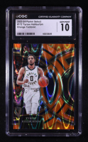 Tyrese Haliburton 2023-24 Panini Select Prizms Orange Tectonic #172 (CGC 10) at PristineAuction.com