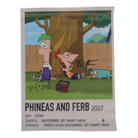 Vincent Martella & David Errigo Jr. Signed "Phineas and Ferb" 12x16 Canvas Poster (JSA) at PristineAuction.com