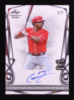Christian Encarnacion-Strand 2023 Leaf Trinity 2023 Black Spectrum #BACES #1/7 RC at PristineAuction.com
