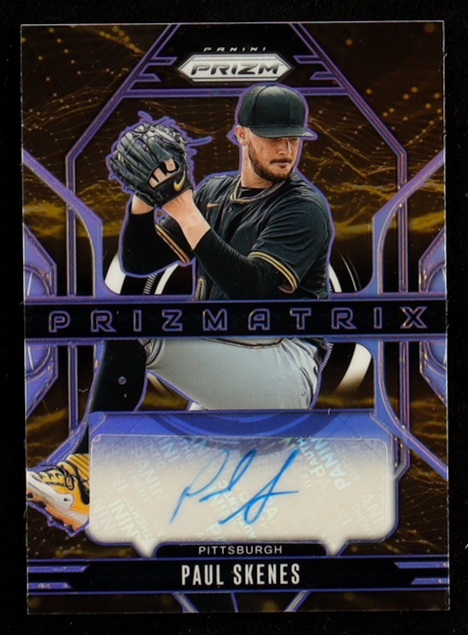 Paul Skenes 2025 Panini Prizm Prizmatrix Autographs #7 at PristineAuction.com Paul Skenes 2025 Panini Prizm Prizmatrix Autographs #7 at PristineAuction.com