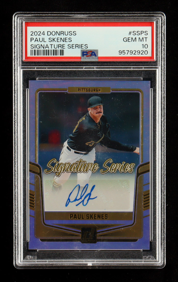 Paul Skenes 2024 Donruss Signature Series #32 RC (PSA 10) at PristineAuction.com Paul Skenes 2024 Donruss Signature Series #32 RC (PSA 10) at PristineAuction.com