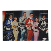 Jason David Frank, Austin St. John, & David Yost Signed "Mighty Morphin' Power Rangers" 8x12 Photo (JSA) at PristineAuction.com