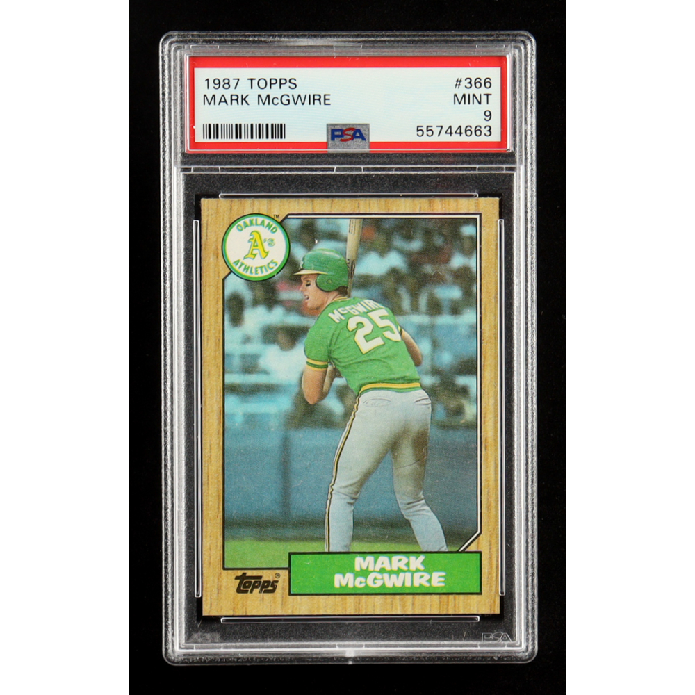 Mark McGwire 1987 Topps #366 RC (PSA 9) at PristineAuction.com