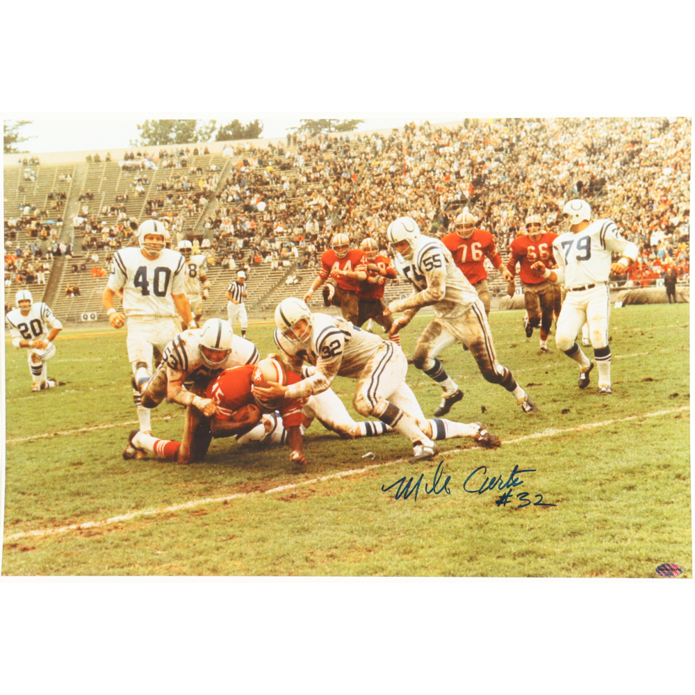 Mike Curtis Signed Colts 13x19 Photo (Schulte) at PristineAuction.com