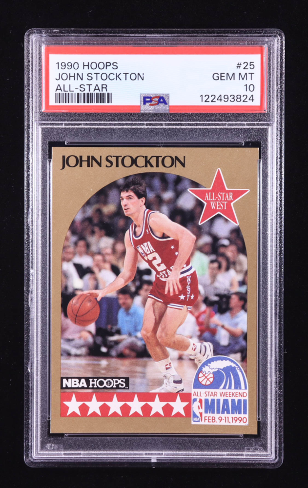John Stockton 1990-91 Hoops #25 AS (PSA 10)