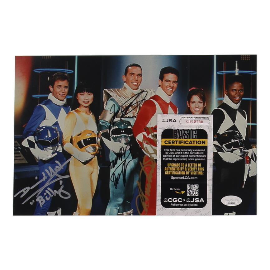 Jason David Frank, Austin St. John, & David Yost Signed "Mighty Morphin' Power Rangers" 8x12 Photo (JSA) at PristineAuction.com Jason David Frank, Austin St. John, & David Yost Signed "Mighty Morphin' Power Rangers" 8x12 Photo (JSA) at PristineAuction.com