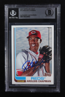 Aroldis Chapman Signed 2013 Topps Archives #73 (Beckett | Auto Grade BGS Authentic) at PristineAuction.com