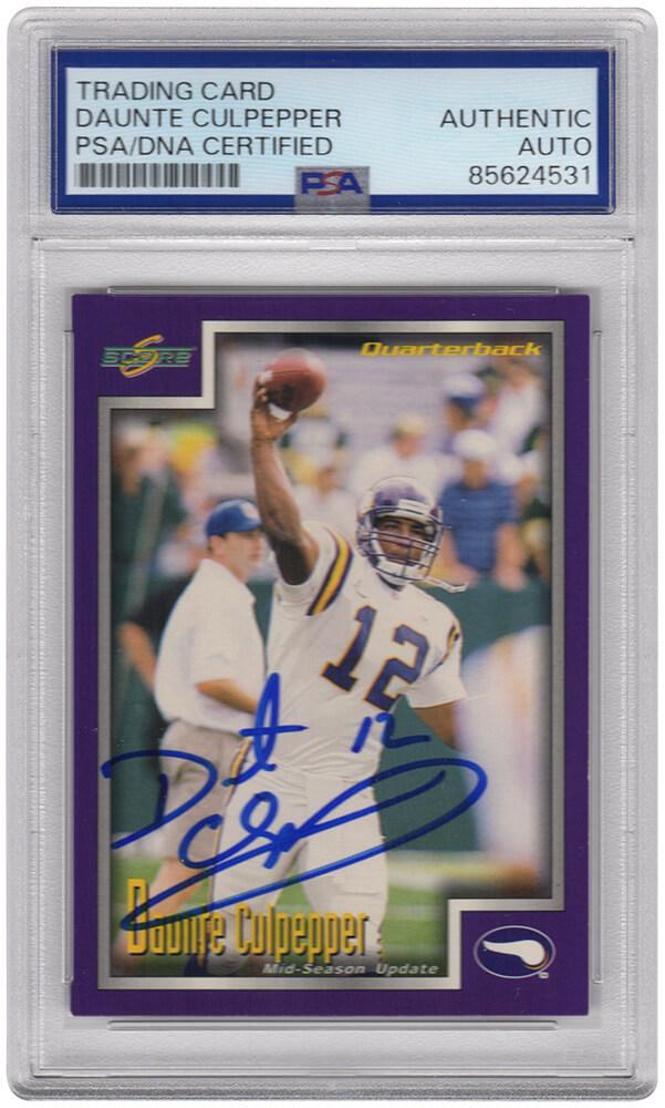 Daunte Culpepper Signed 1999 Score Supplemental #S83 (PSA) at PristineAuction.com Daunte Culpepper Signed 1999 Score Supplemental #S83 (PSA) at PristineAuction.com