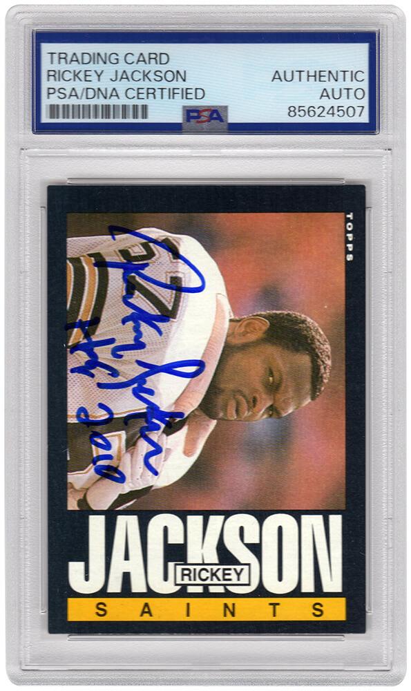 Rickey Jackson Signed 1985 Topps #106 Inscribed "HOF 2010" (PSA) at PristineAuction.com Rickey Jackson Signed 1985 Topps #106 Inscribed "HOF 2010" (PSA) at PristineAuction.com
