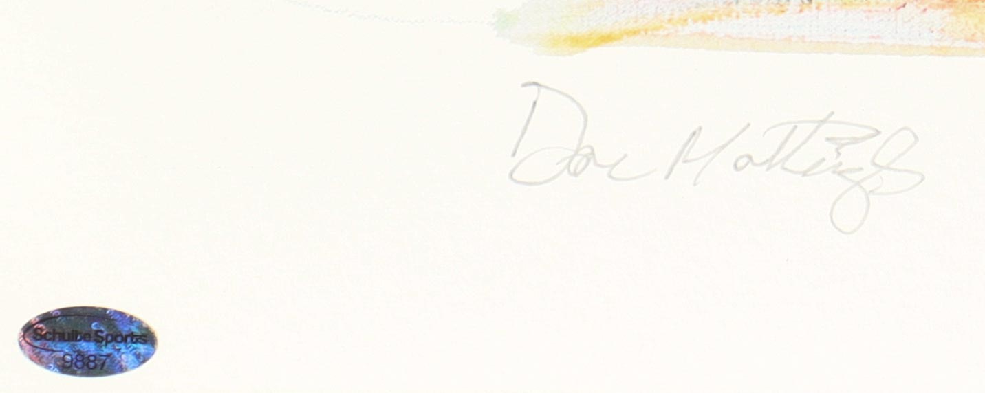 Don Mattingly Signed Yankees 18x24 Art Print (Schulte) at PristineAuction.com Don Mattingly Signed Yankees 18x24 Art Print (Schulte) at PristineAuction.com