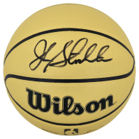 John Stockton Signed NBA Gold Basketball (Schwartz) at PristineAuction.com
