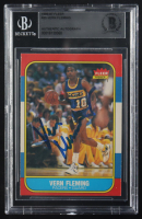 Vern Fleming Signed 1986-87 Fleer Premier Autographs #33 (Beckett | Autograph Grade BGS Authentic) at PristineAuction.com