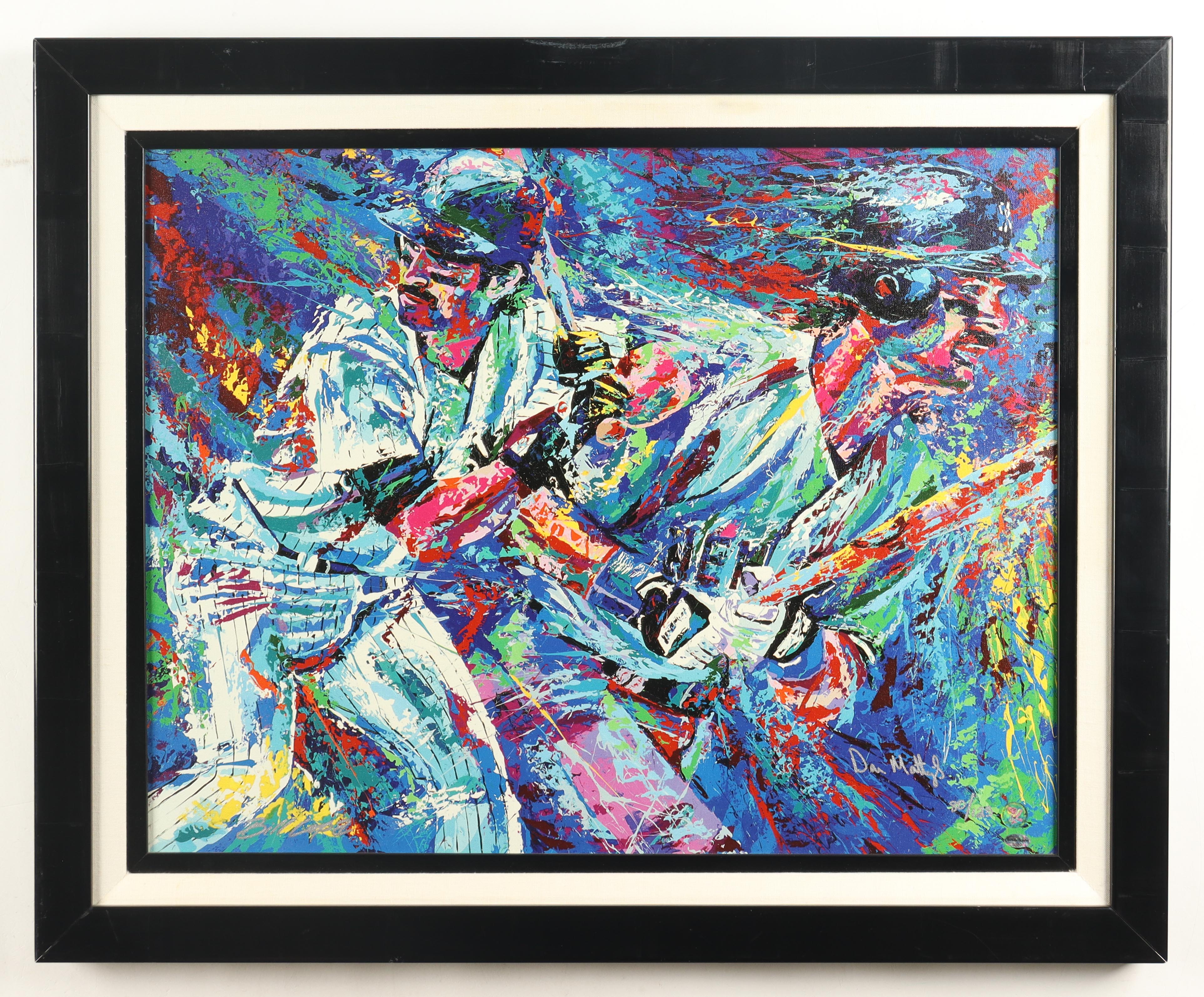 Don Mattingly Signed Yankees 26x32 Custom Framed Original Art Print (Schulte) at PristineAuction.com Don Mattingly Signed Yankees 26x32 Custom Framed Original Art Print (Schulte) at PristineAuction.com